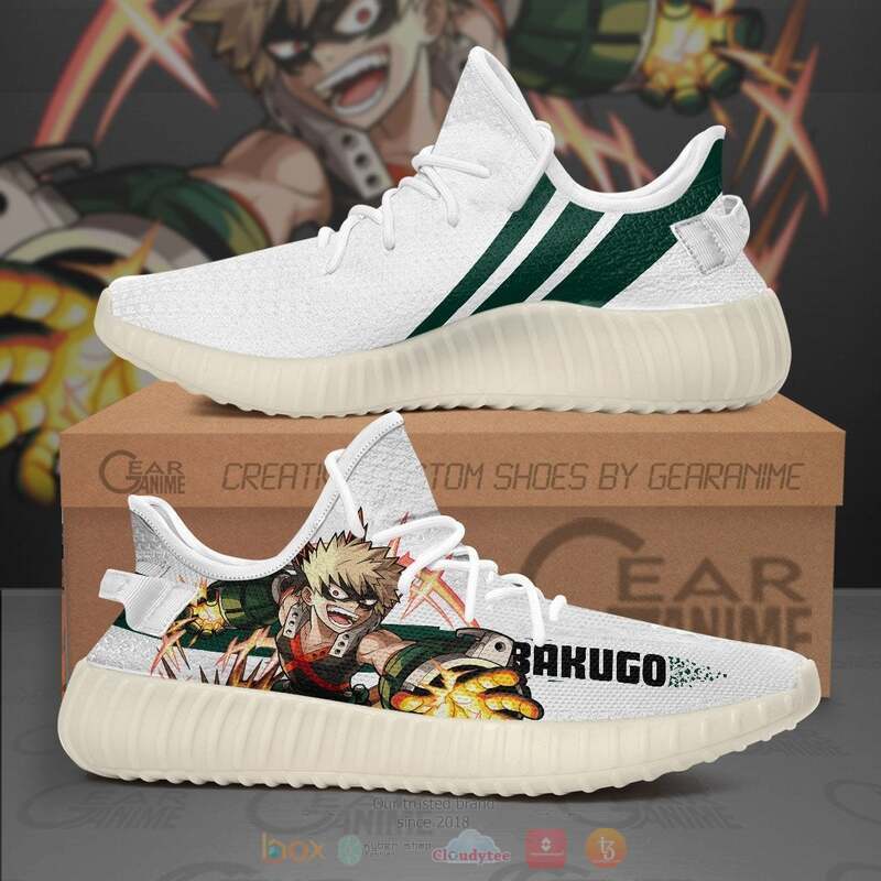 My Hero Academia Katsuki Bakugo Yeezy Sneaker shoes