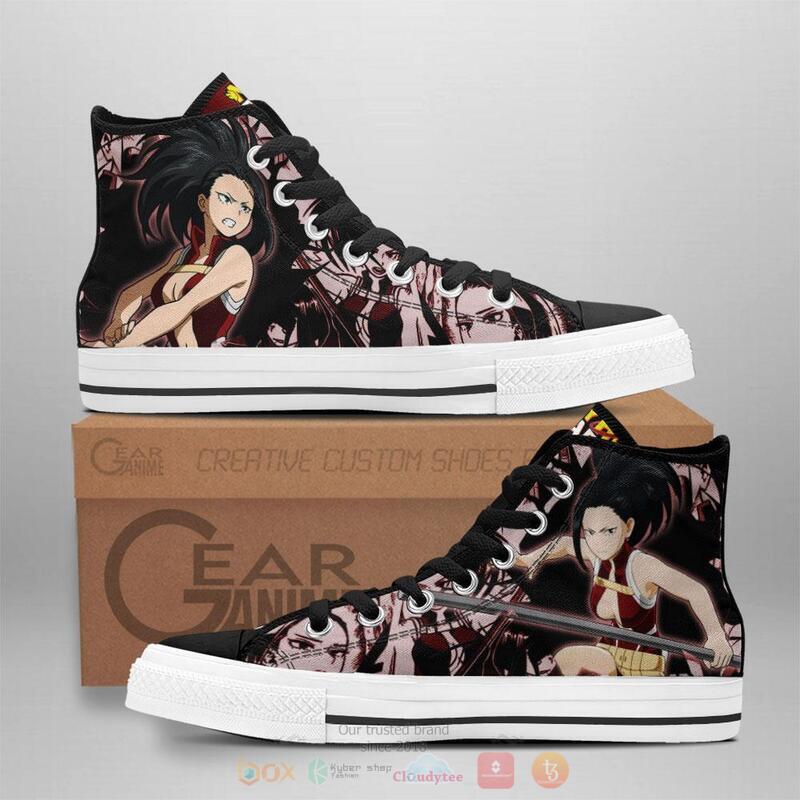 My Hero Academia Momo Yaoyorozu Canvas High Top shoes