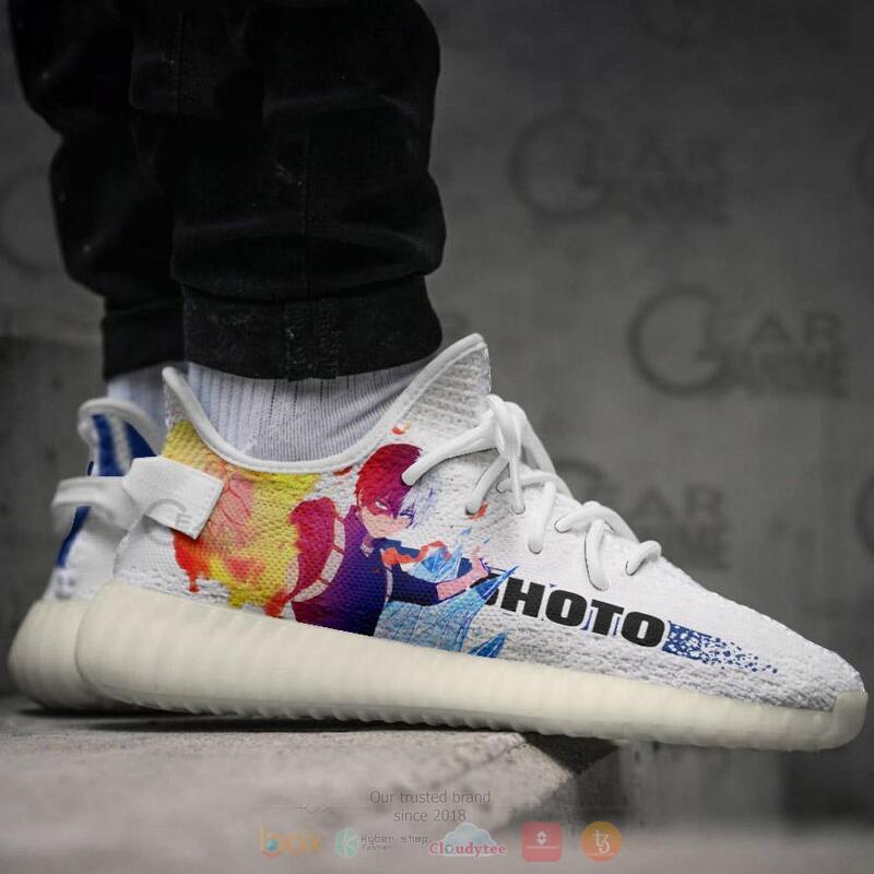 My Hero Academia Shoto Todoroki Yeezy Sneaker Shoes 5 My Hero Academia Shoto Todoroki Yeezy Sneaker Shoes 1 2 3 4