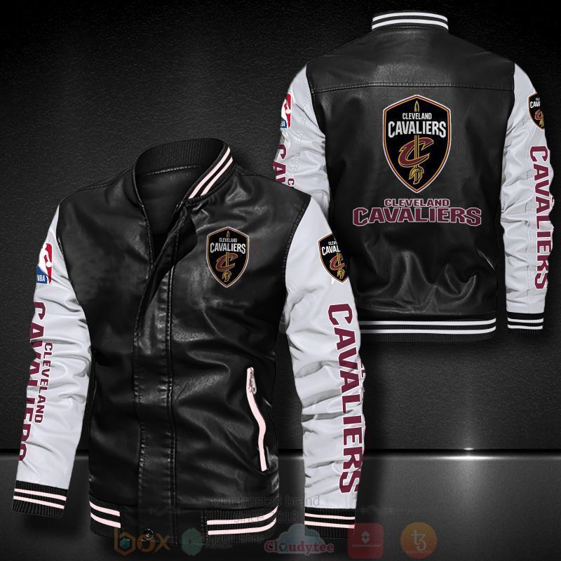 NBA Cleveland Cavaliers Bomber Leather Jacket