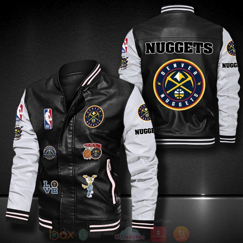 NBA Denver Nuggets Bomber Leather Jacket