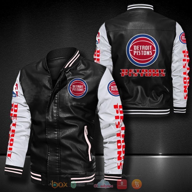 NBA Detroit Pistons Bomber leather jacket
