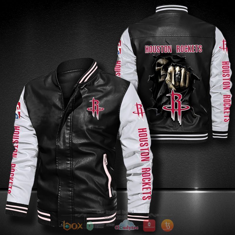 NBA Houston Rockets Death God Bomber leather jacket
