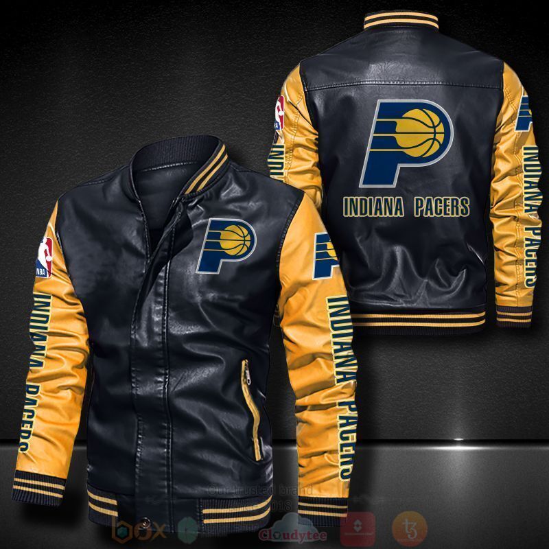 BEST NBA Indiana Pacers Basketball Team 2D Leather Bomber Jacket 6 NBA Indiana Pacers Basketball Team Bomber Leather Jacket 1 2 3 4 5
