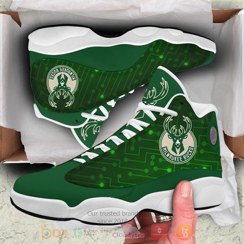 NBA Milwaukee Bucks Air Jordan 13 Shoes