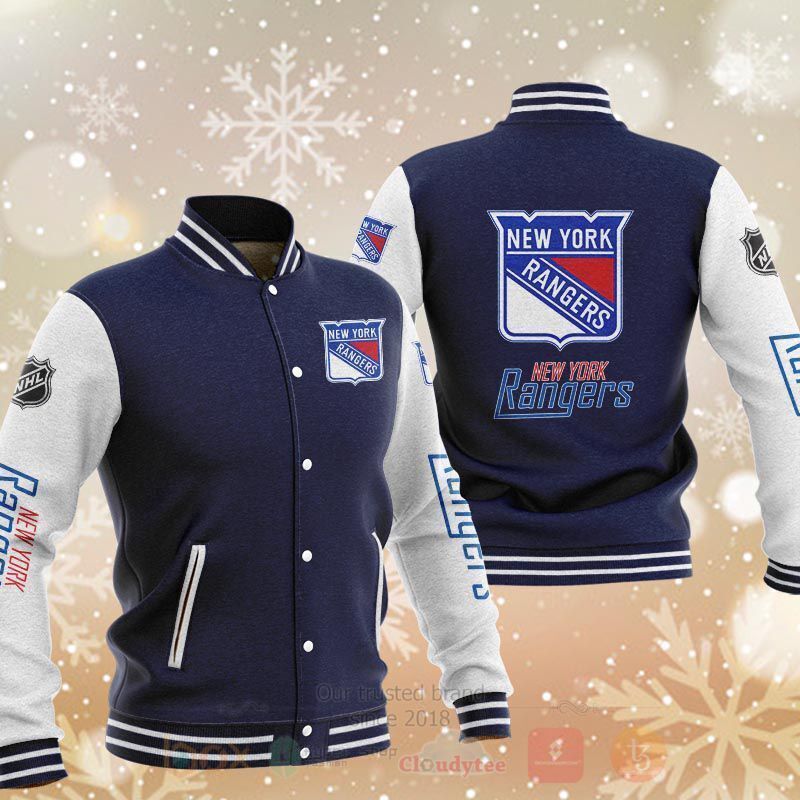 BEST NBA New York Rangers 3D Baseball Jacket 2 NBA New York Rangers Baseball Jacket 1