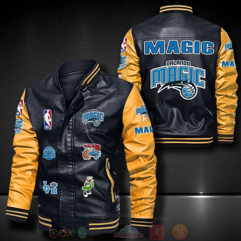 BEST NBA Orlando Magic Basketball Team 2D Leather Bomber Jacket 6 NBA Orlando Magic Basketball Team Bomber Leather Jacket 1 2 3 4 5