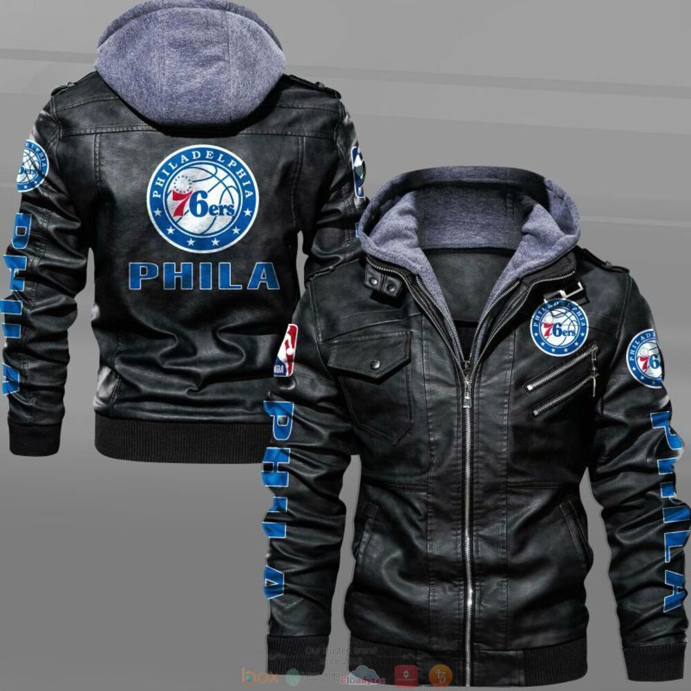 NBA Philadelphia 76ers Leather Jacket