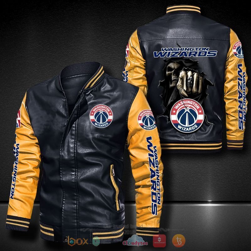 NBA Washington Wizards Death God Bomber leather jacket 1 2 3 4 5