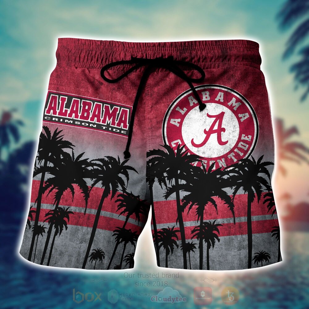 BEST NCAA Alabama Crimson Tide 3D All Over Printed Hawaiian Shirt, Short 5 NCAA Alabama Crimson Tide Hawaiian Shirt Short 1 2 3 4