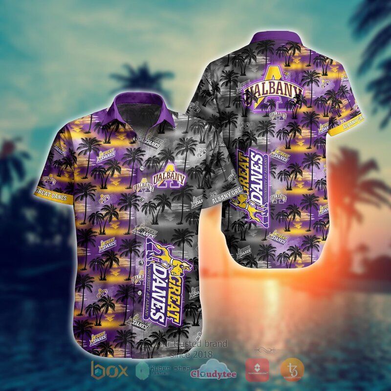 NCAA Albany Great Danes Coconut Hawaiian shirt, Short 9 NCAA Albany Great Danes Coconut Hawaiian shirt Short