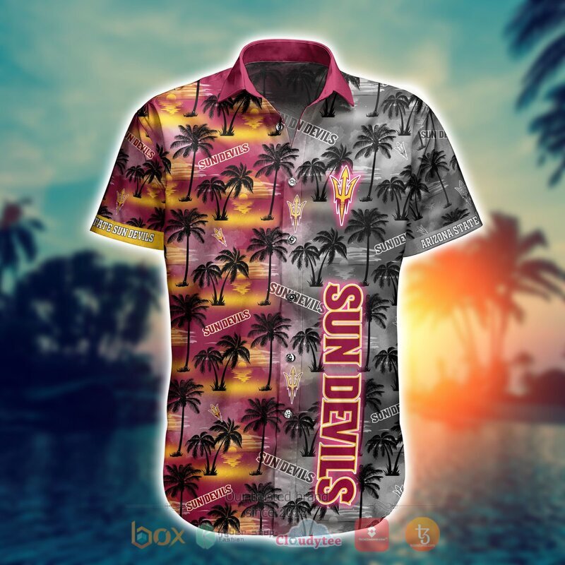 NCAA Arizona State Sun Devils Coconut Hawaiian shirt, Short 2 NCAA Arizona State Sun Devils Coconut Hawaiian shirt Short 1