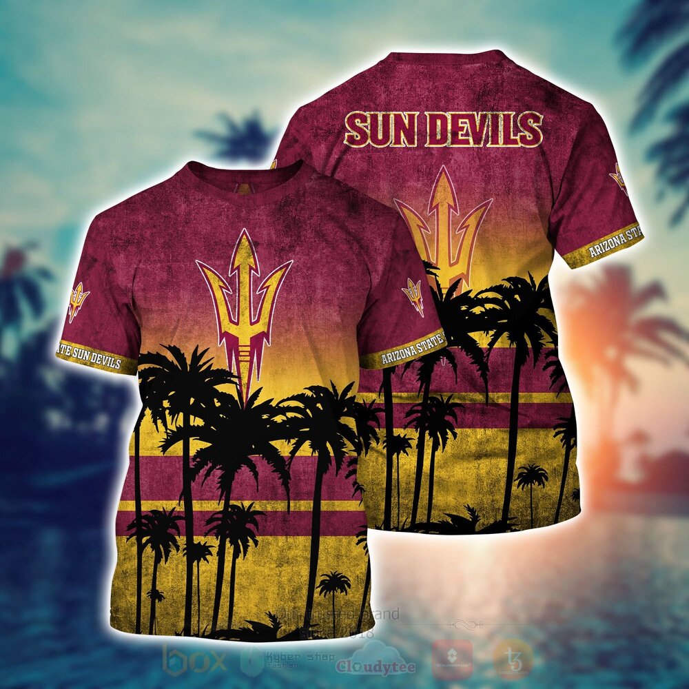 BEST NCAA Arizona State Sun Devils football 3D All Over Printed Hawaiian Shirt, Short 2 NCAA Arizona State Sun Devils football Hawaiian Shirt Short 1