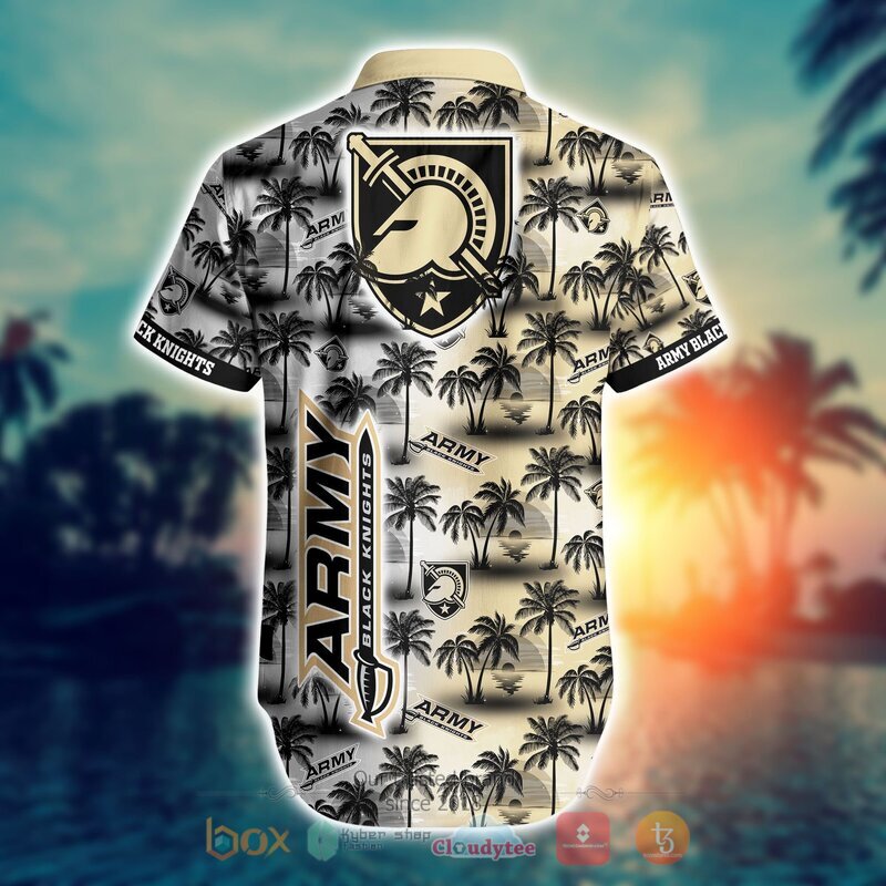 NCAA Army Black Knights Coconut Hawaiian shirt, Short 3 NCAA Army Black Knights Coconut Hawaiian shirt Short 1 2