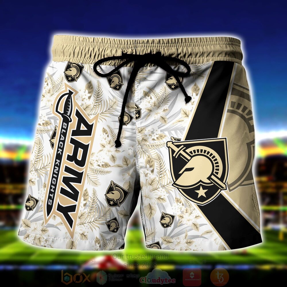 NCAA Army Black Knights Skeleton Hawaiian Shirt Short 1 2 3 4