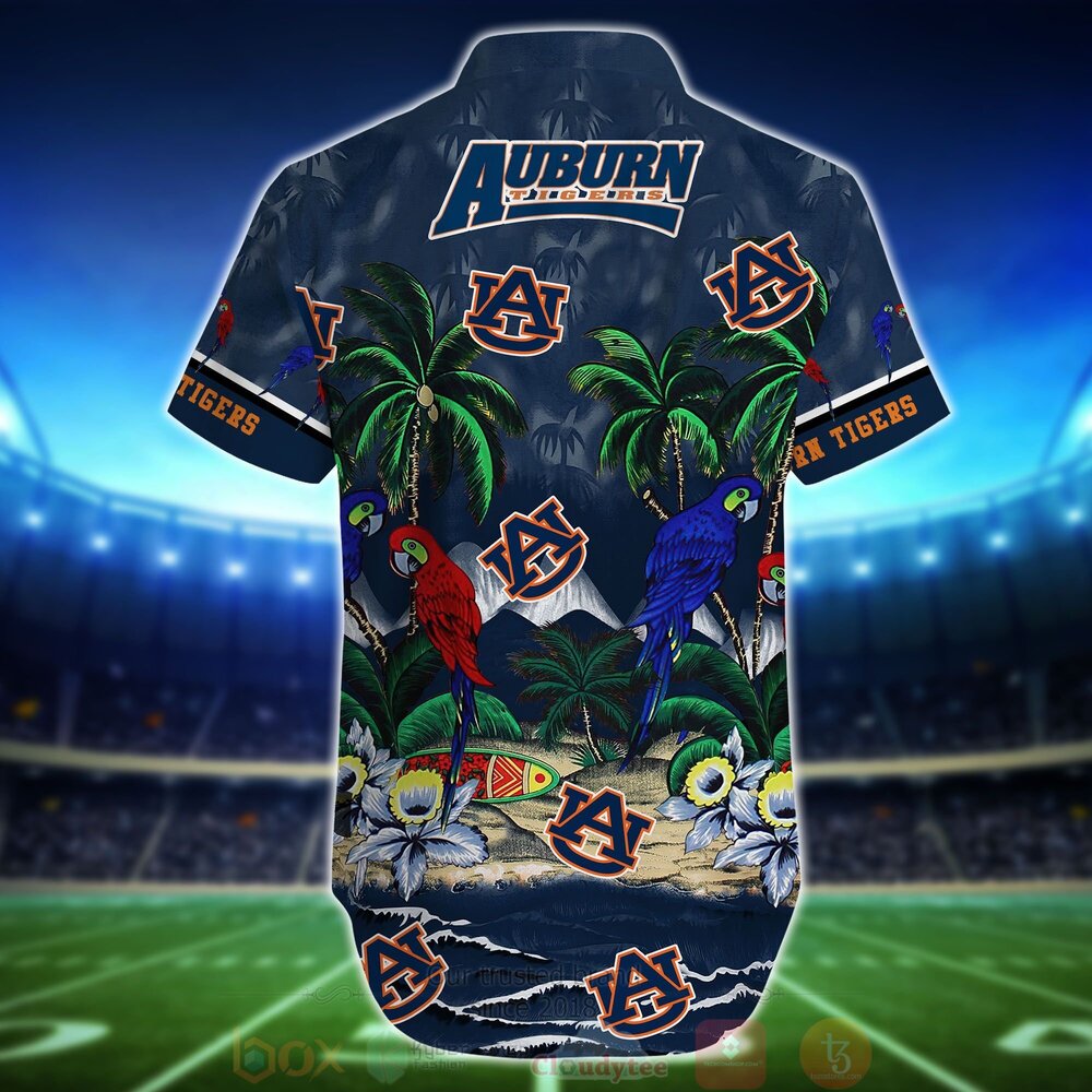 BEST NCAA Auburn Tigers Tropical Sea And Parrots Aloha Shirt, Short 3 NCAA Auburn Tigers Tropical Sea And Parrots Hawaiian Shirt Short 1 2 3