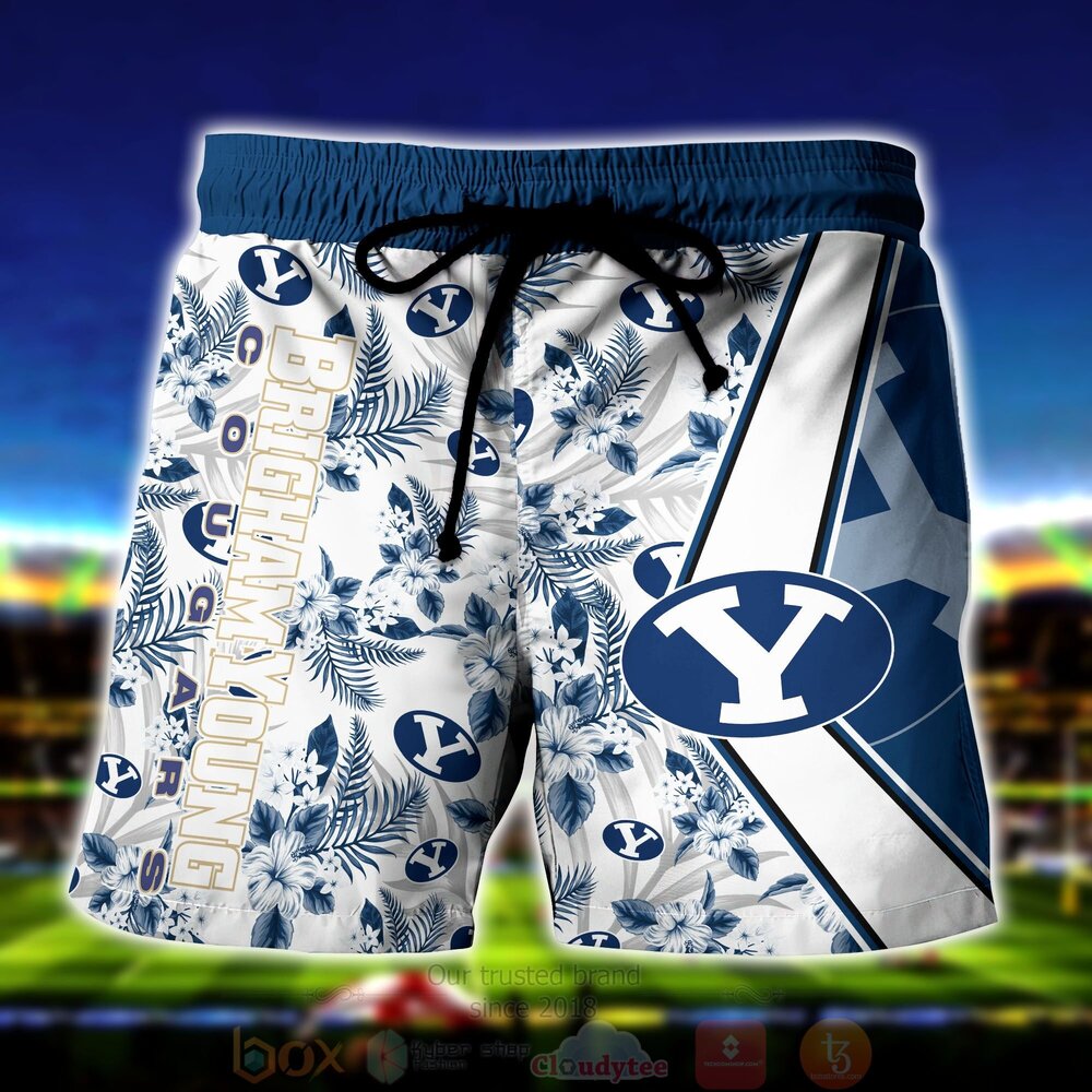 BEST NCAA BYU Cougars Skeleton Aloha Shirt, Short 4 NCAA BYU Cougars Skeleton Hawaiian Shirt Short 1 2 3 4