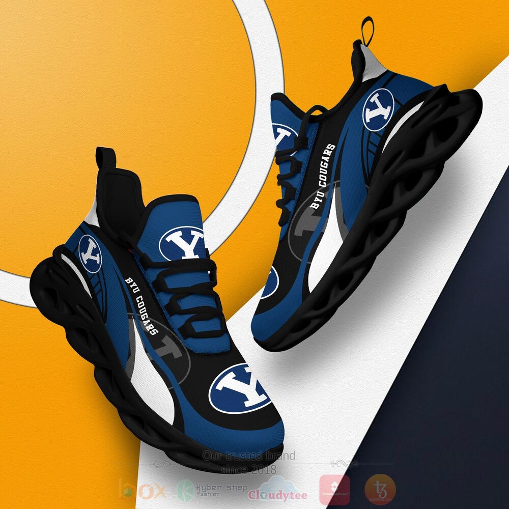 BEST NCAA BYU Cougars football Clunky Sneakers 2 NCAA BYU Cougars football Clunky Max Soul Shoes 1