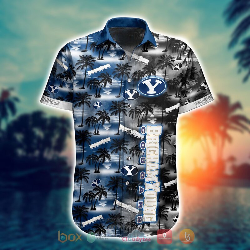 NCAA Byu Cougars Coconut Hawaiian shirt, Short 2 NCAA Byu Cougars Coconut Hawaiian shirt Short 1
