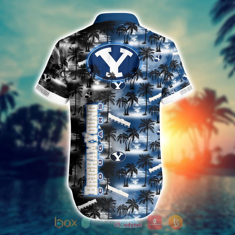 NCAA Byu Cougars Coconut Hawaiian shirt, Short 3 NCAA Byu Cougars Coconut Hawaiian shirt Short 1 2