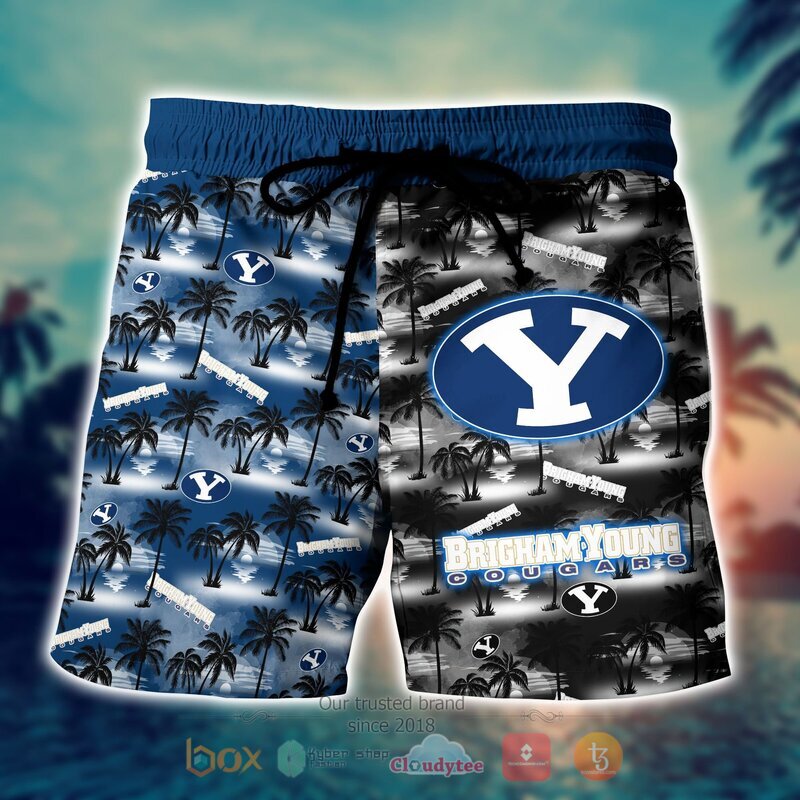 NCAA Byu Cougars Coconut Hawaiian shirt, Short 4 NCAA Byu Cougars Coconut Hawaiian shirt Short 1 2 3