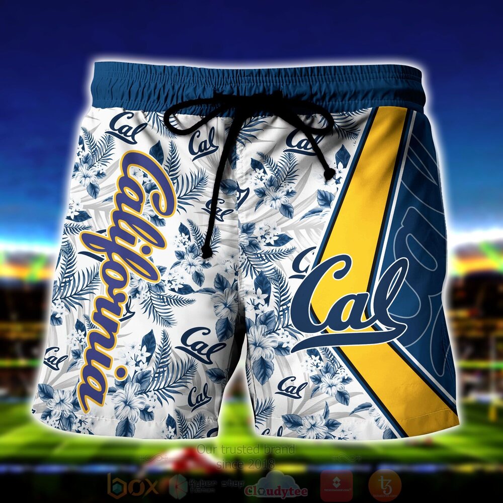 NCAA California Golden Bears Skeleton Hawaiian Shirt Short 1 2 3 4