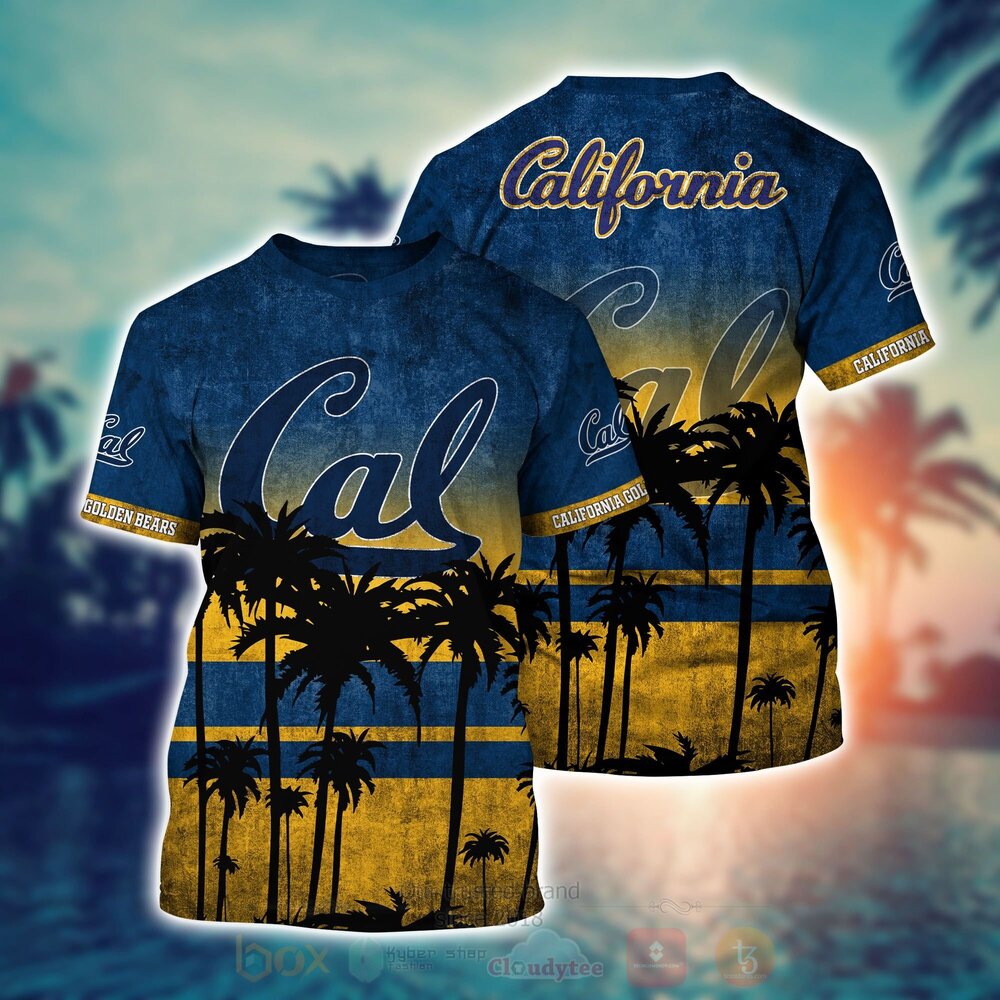 BEST NCAA California Golden Bears football 3D All Over Printed Hawaiian Shirt, Short 2 NCAA California Golden Bears football Hawaiian Shirt Short 1