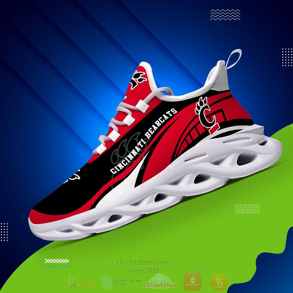 BEST NCAA Cincinnati Bearcats football Clunky Sneakers 1 NCAA Cincinnati Bearcats football Clunky Max Soul Shoes