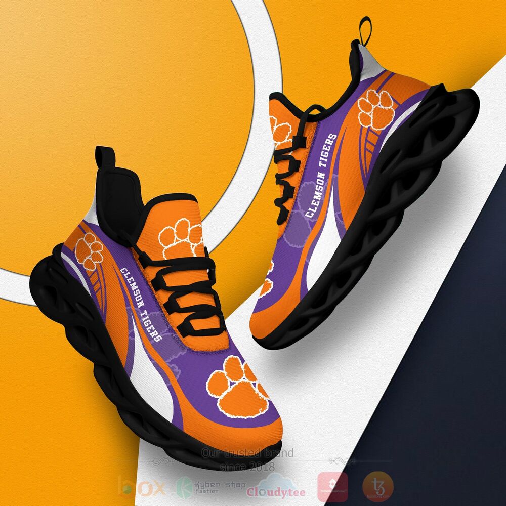BEST NCAA Clemson Tigers football Clunky Sneakers 2 NCAA Clemson Tigers football Clunky Max Soul Shoes 1