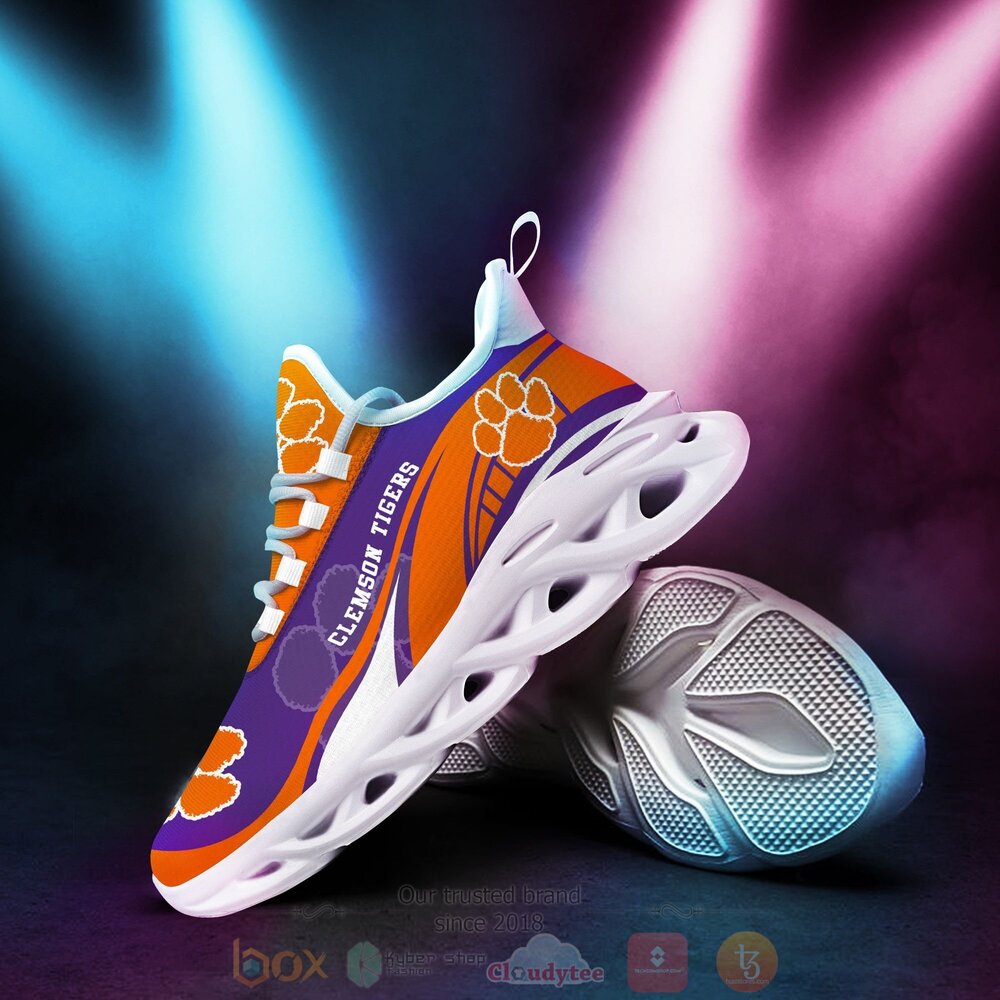 BEST NCAA Clemson Tigers football Clunky Sneakers 3 NCAA Clemson Tigers football Clunky Max Soul Shoes 1 2
