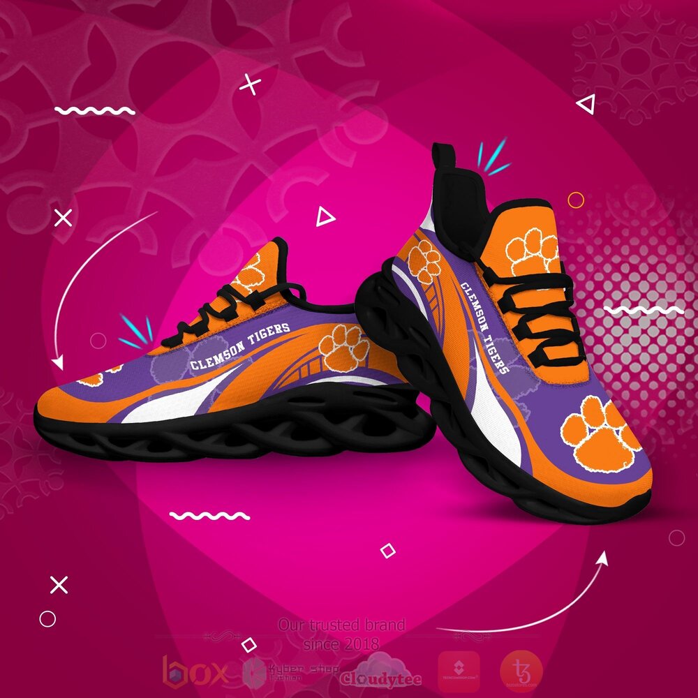 BEST NCAA Clemson Tigers football Clunky Sneakers 4 NCAA Clemson Tigers football Clunky Max Soul Shoes 1 2 3