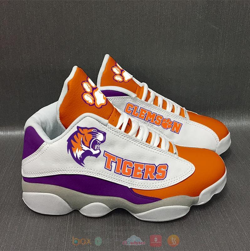 NCAA Clemson Tigers orange Air Jordan 13 Sneaker shoes