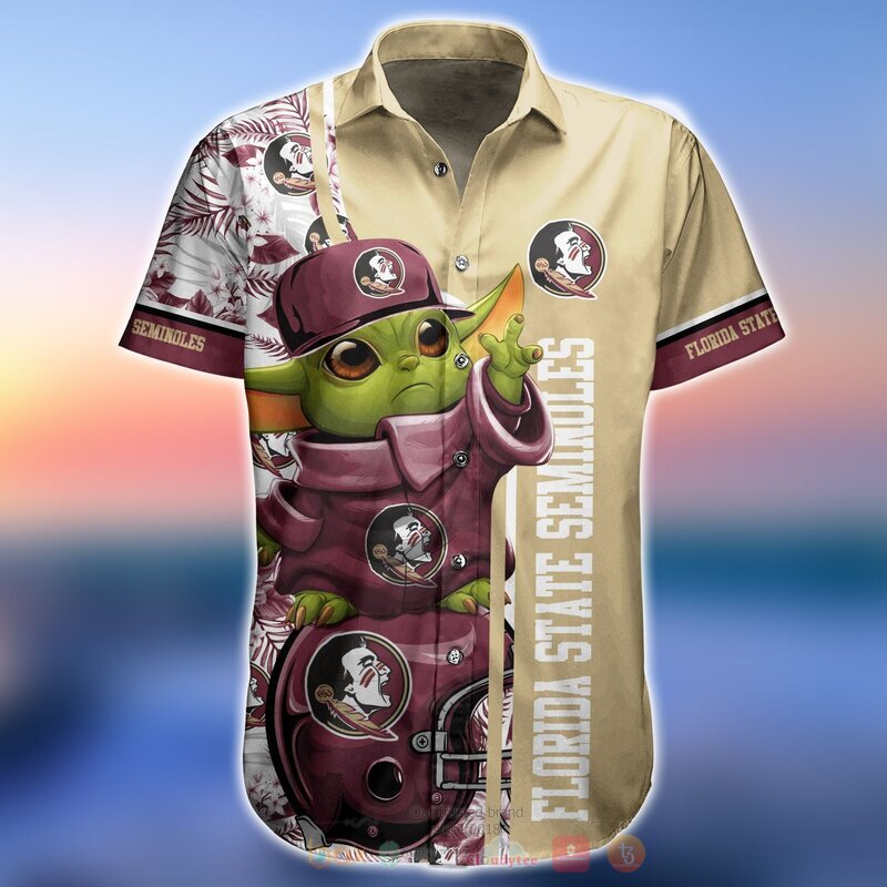 NCAA Florida State Seminoles Baby Yoda Hawaiian Shirt, Short 5 NCAA Florida State Seminoles Baby Yoda Hawaiian Shirt Short 1 2 3 4
