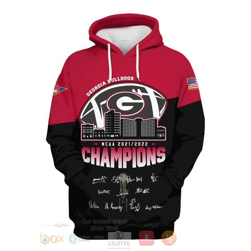 BEST NCAA Georgia Bulldogs 2021 2022 Champions 3D Shirt, Hoodie 2 NCAA Georgia Bulldogs 2021 2022 Champions 3D Hoodie Shirt 1