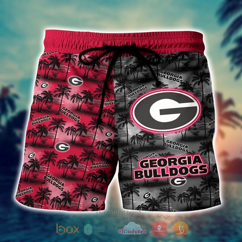 NCAA Georgia Bulldogs Coconut Hawaiian shirt, Short 4 NCAA Georgia Bulldogs Coconut Hawaiian shirt Short 1 2 3