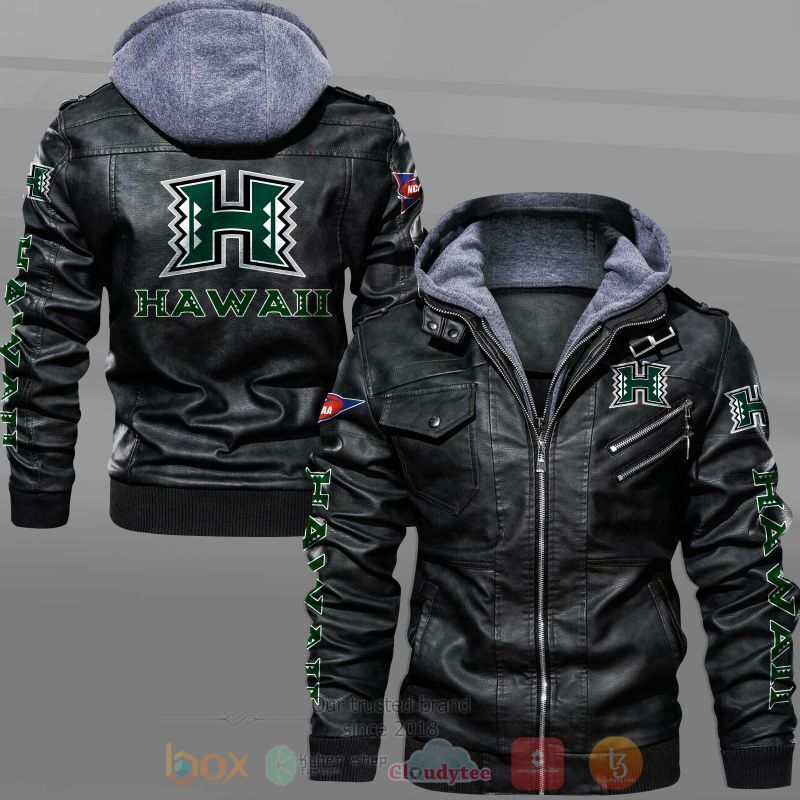 NCAA Hawaii Rainbow Warriors Leather Jacket