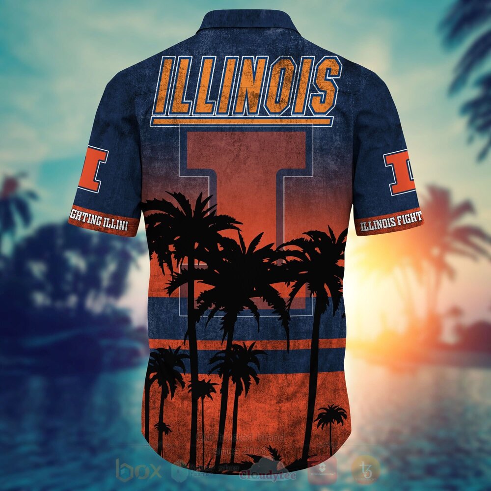 BEST NCAA Illinois Fighting Illini 3D All Over Printed Hawaiian Shirt, Short 4 NCAA Illinois Fighting Illini Hawaiian Shirt Short 1 2 3