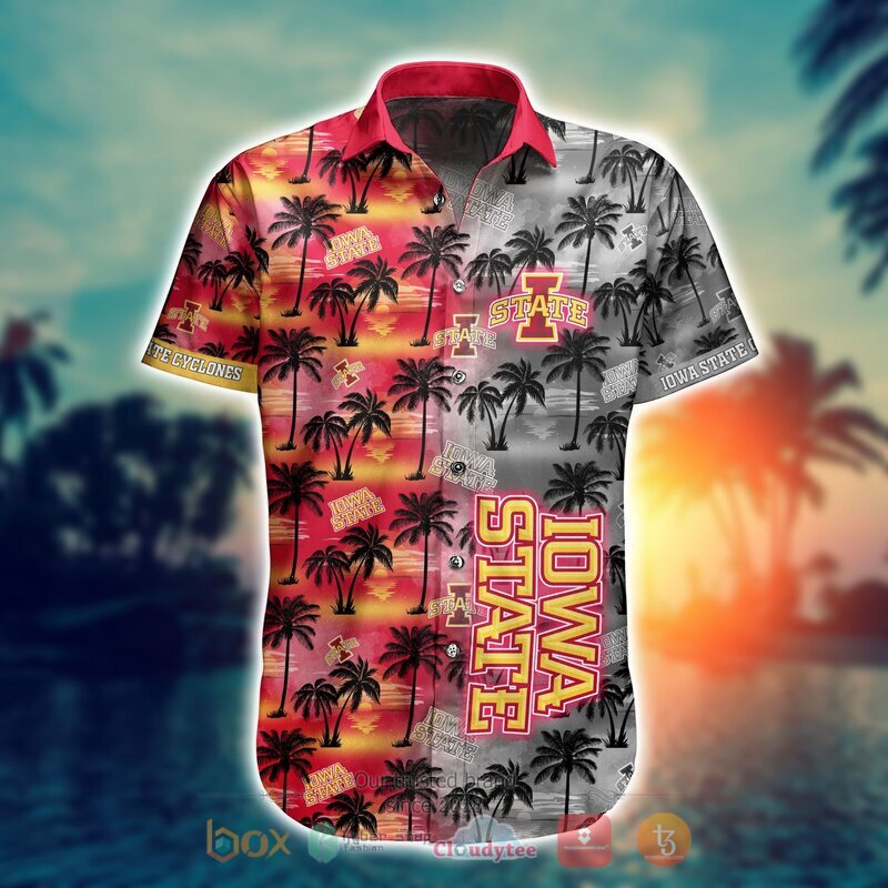 NCAA Iowa State Cyclones Coconut Hawaiian shirt, Short 2 NCAA Iowa State Cyclones Coconut Hawaiian shirt Short 1