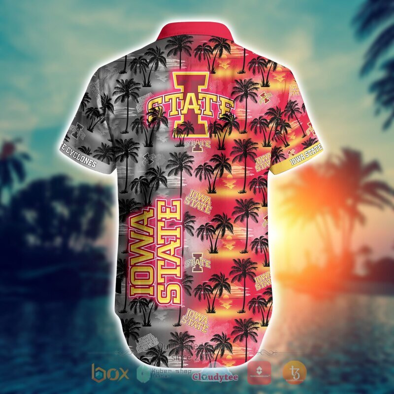 NCAA Iowa State Cyclones Coconut Hawaiian shirt, Short 3 NCAA Iowa State Cyclones Coconut Hawaiian shirt Short 1 2