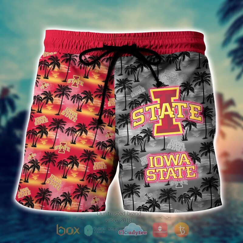 NCAA Iowa State Cyclones Coconut Hawaiian shirt, Short 4 NCAA Iowa State Cyclones Coconut Hawaiian shirt Short 1 2 3