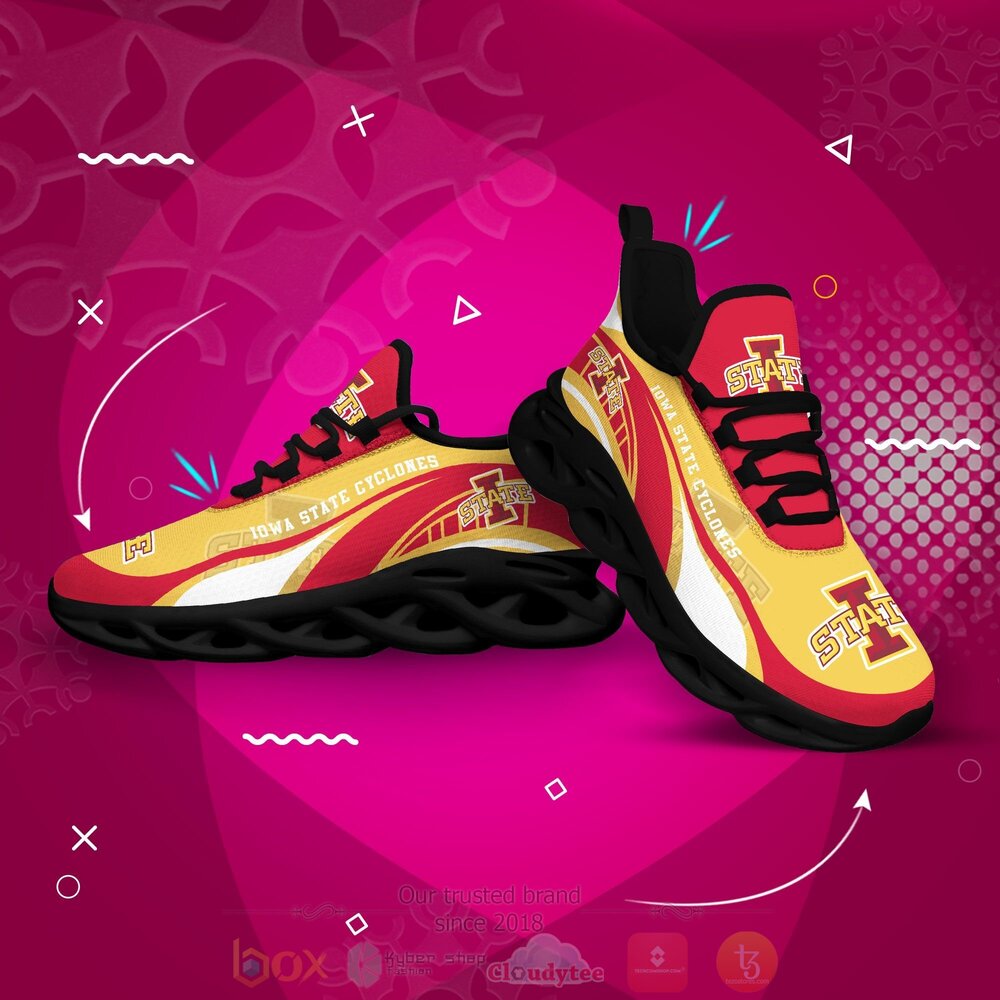 BEST NCAA Iowa State Cyclones football Clunky Sneakers 4 NCAA Iowa State Cyclones football Clunky Max Soul Shoes 1 2 3