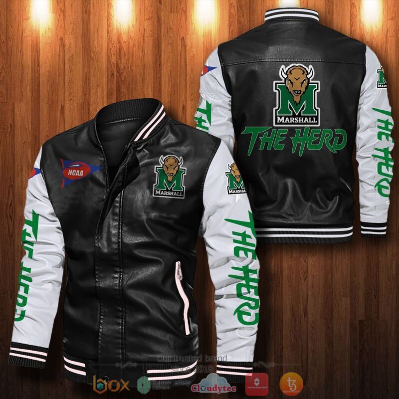 NCAA Marshall Thundering Herd Bomber leather jacket