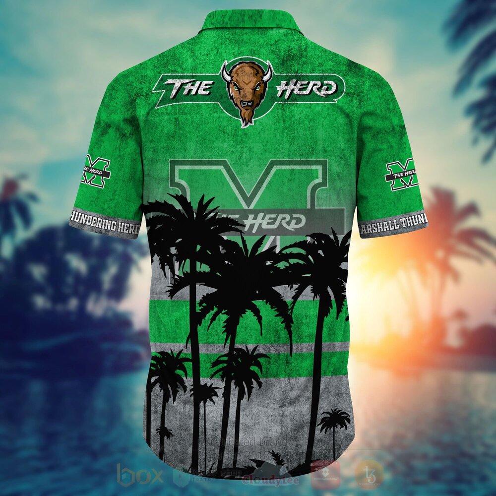 BEST NCAA Marshall Thundering Herd football 3D All Over Printed Hawaiian Shirt, Short 4 NCAA Marshall Thundering Herd football Hawaiian Shirt Short 1 2 3