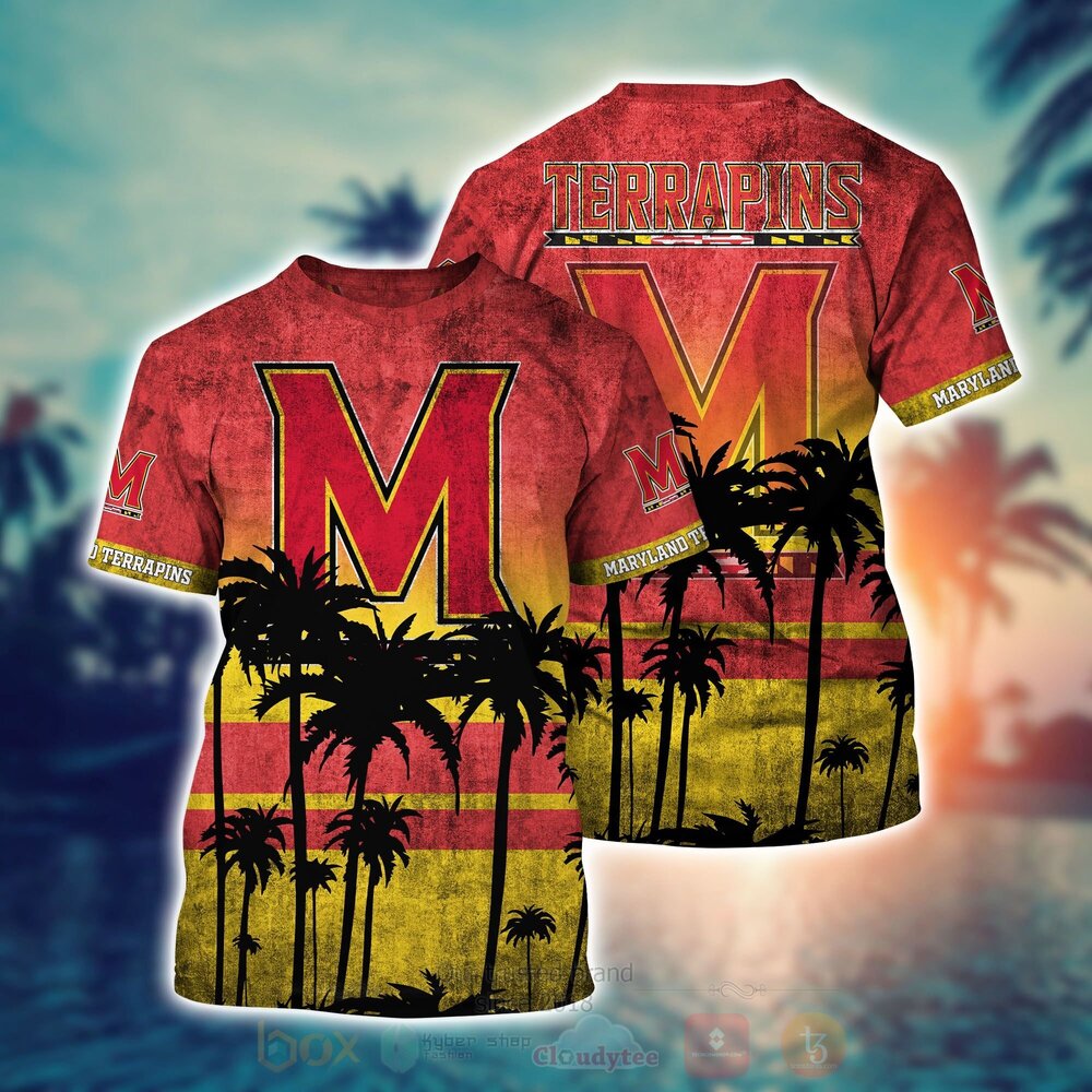 BEST NCAA Maryland Terrapins football 3D All Over Printed Hawaiian Shirt, Short 2 NCAA Maryland Terrapins football Hawaiian Shirt Short 1