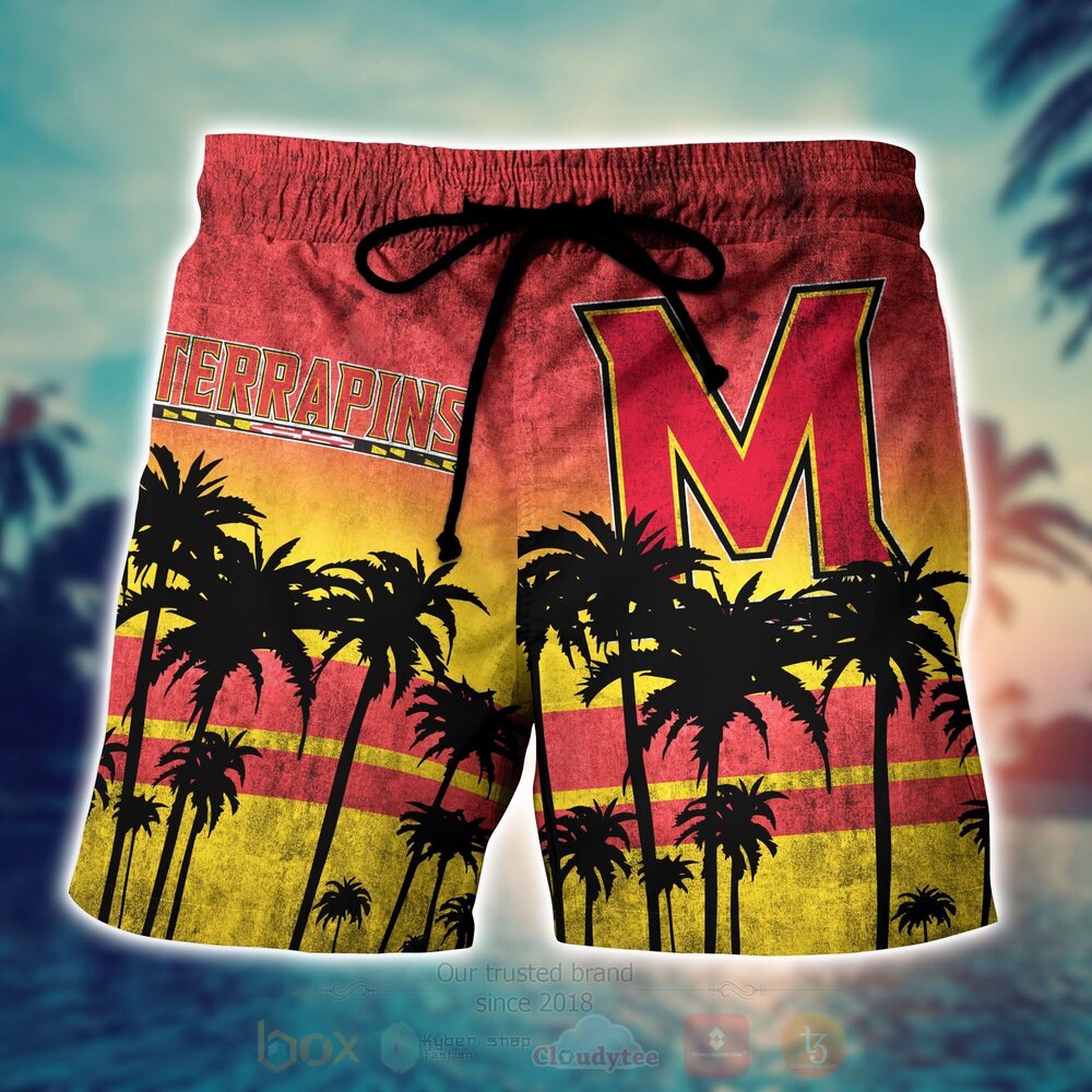 BEST NCAA Maryland Terrapins football 3D All Over Printed Hawaiian Shirt, Short 5 NCAA Maryland Terrapins football Hawaiian Shirt Short 1 2 3 4