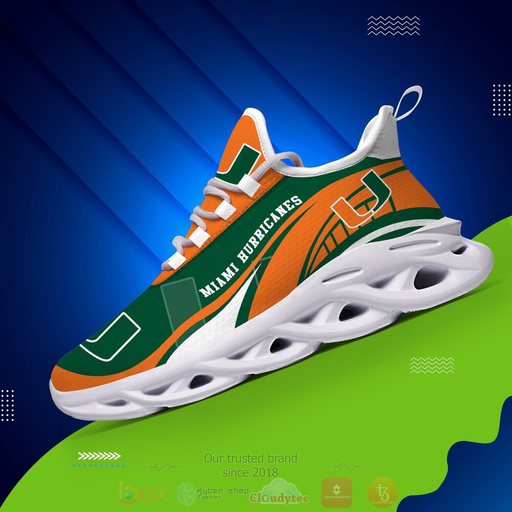 BEST NCAA Miami Hurricanes football Clunky Sneakers 8 NCAA Miami Hurricanes football Clunky Max Soul Shoes