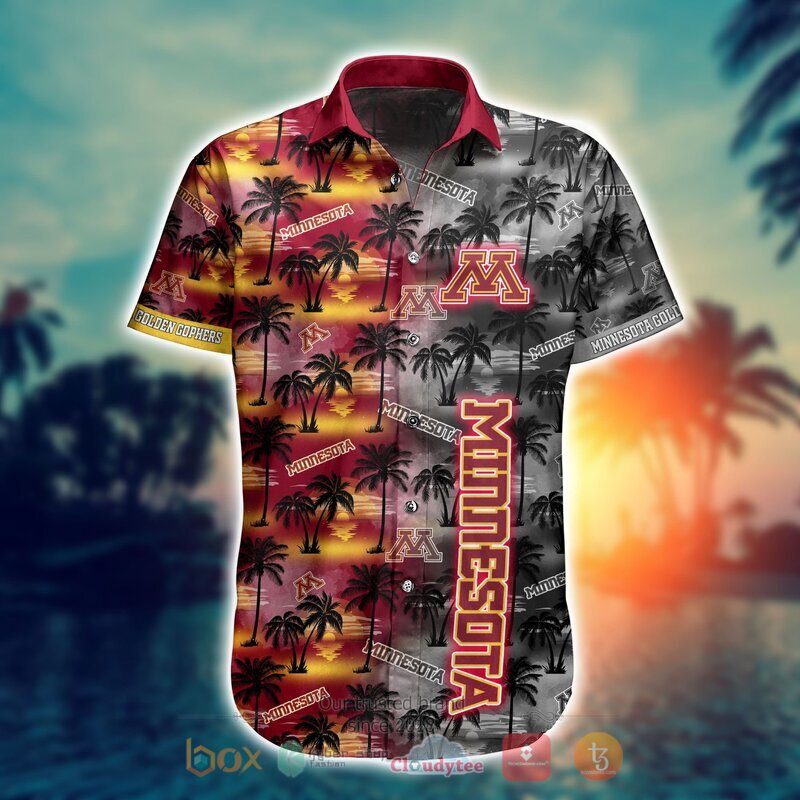 NCAA Minnesota Golden Gophers Coconut Hawaiian shirt, Short 2 NCAA Minnesota Golden Gophers Coconut Hawaiian shirt Short 1