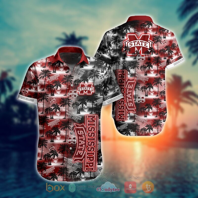 NCAA Mississippi State Bulldogs Coconut Hawaiian shirt, Short 9 NCAA Mississippi State Bulldogs Coconut Hawaiian shirt Short