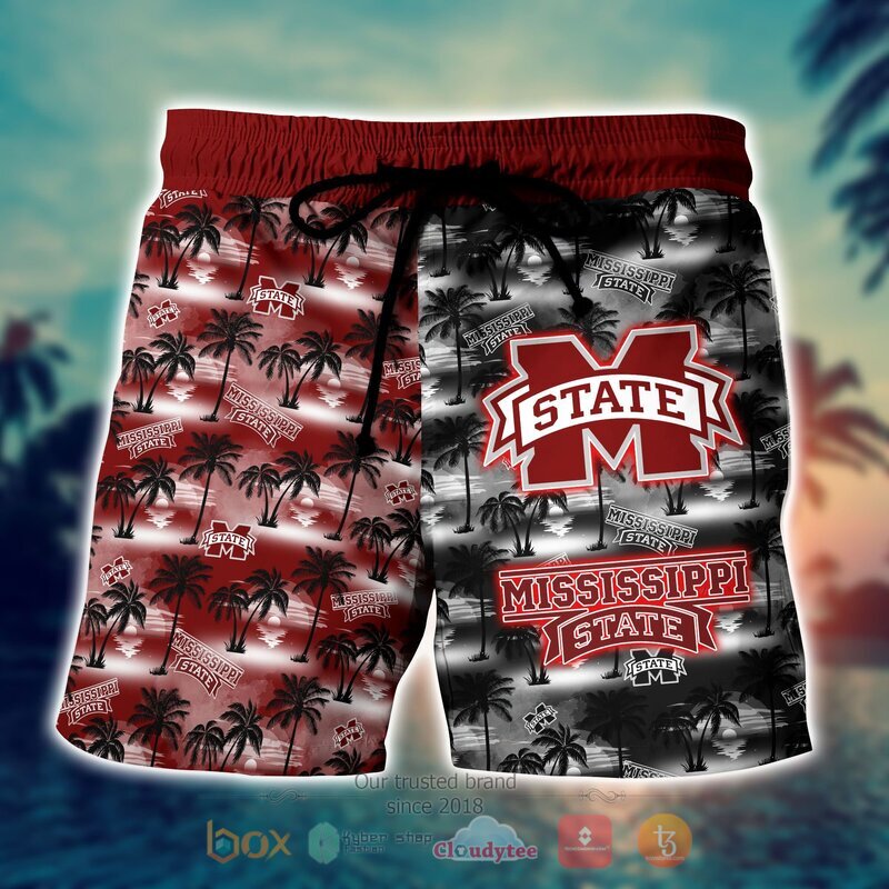 NCAA Mississippi State Bulldogs Coconut Hawaiian shirt, Short 4 NCAA Mississippi State Bulldogs Coconut Hawaiian shirt Short 1 2 3