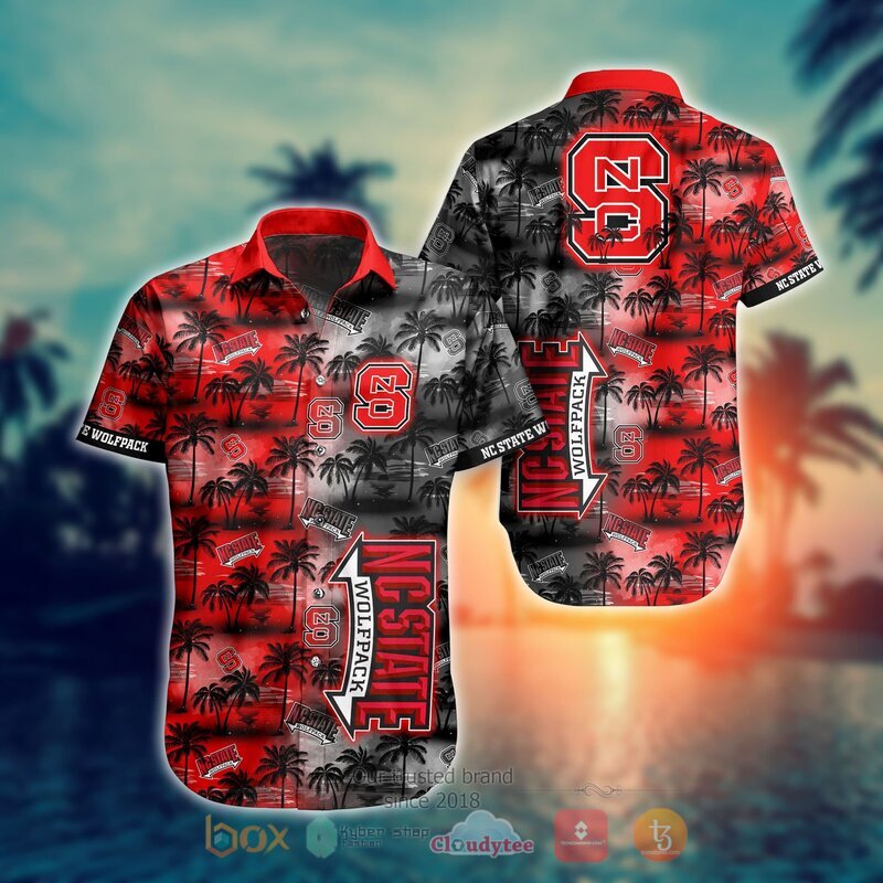 NCAA Nc State Wolfpack Coconut Hawaiian shirt, Short 1 NCAA Nc State Wolfpack Coconut Hawaiian shirt Short